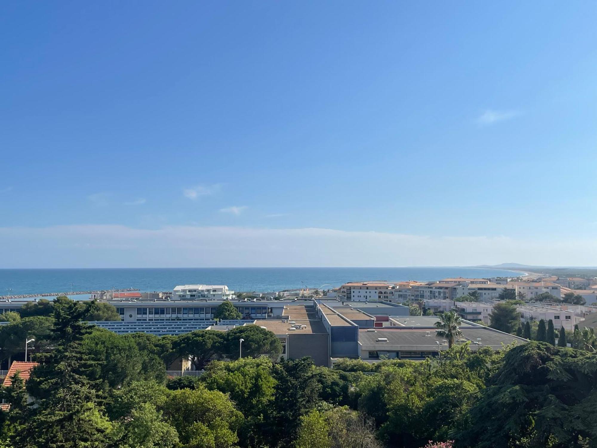 Spacieux T3 Terrasse Vue Mer Sète Extérieur photo