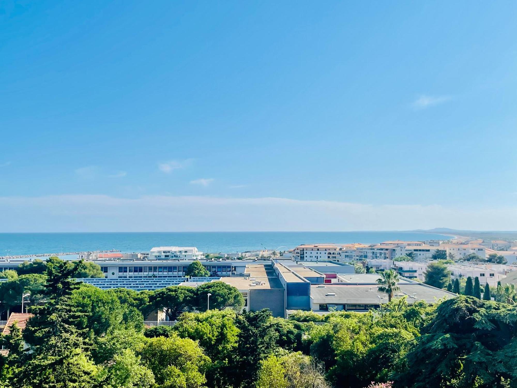 Spacieux T3 Terrasse Vue Mer Sète Extérieur photo